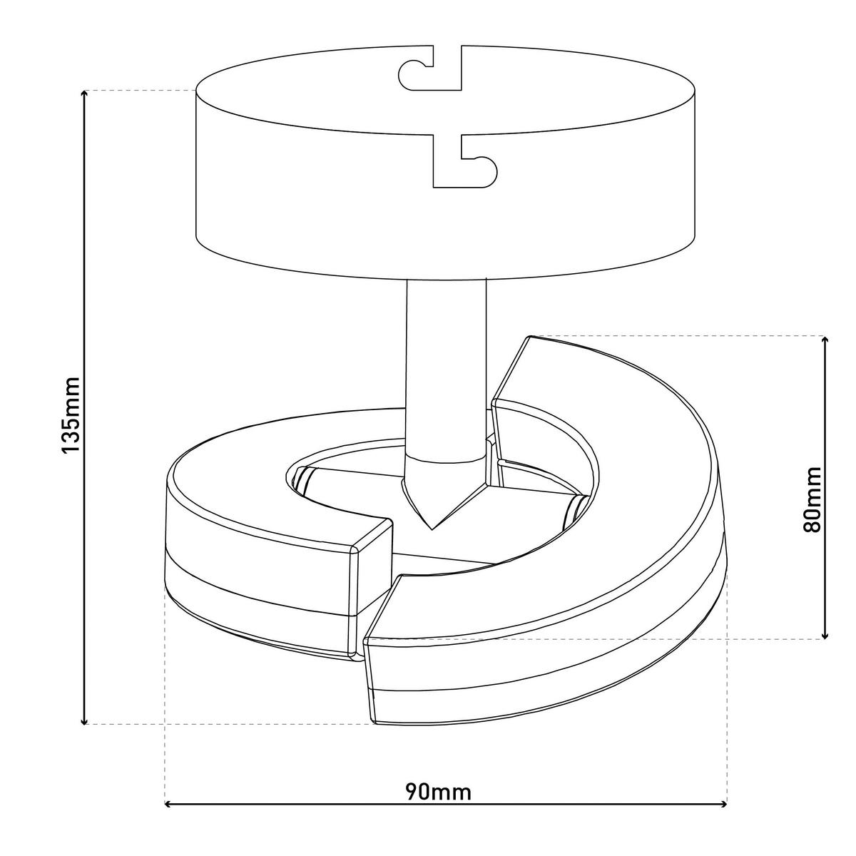 Näve Leuchten LED-Spot Chrom Kunststoff Metall B/H/T: ca. 13,5x9x8 cm 1 Brennstellen AFFI - Chrom (13,50/9,00/8,00cm) - Näve Leuchten