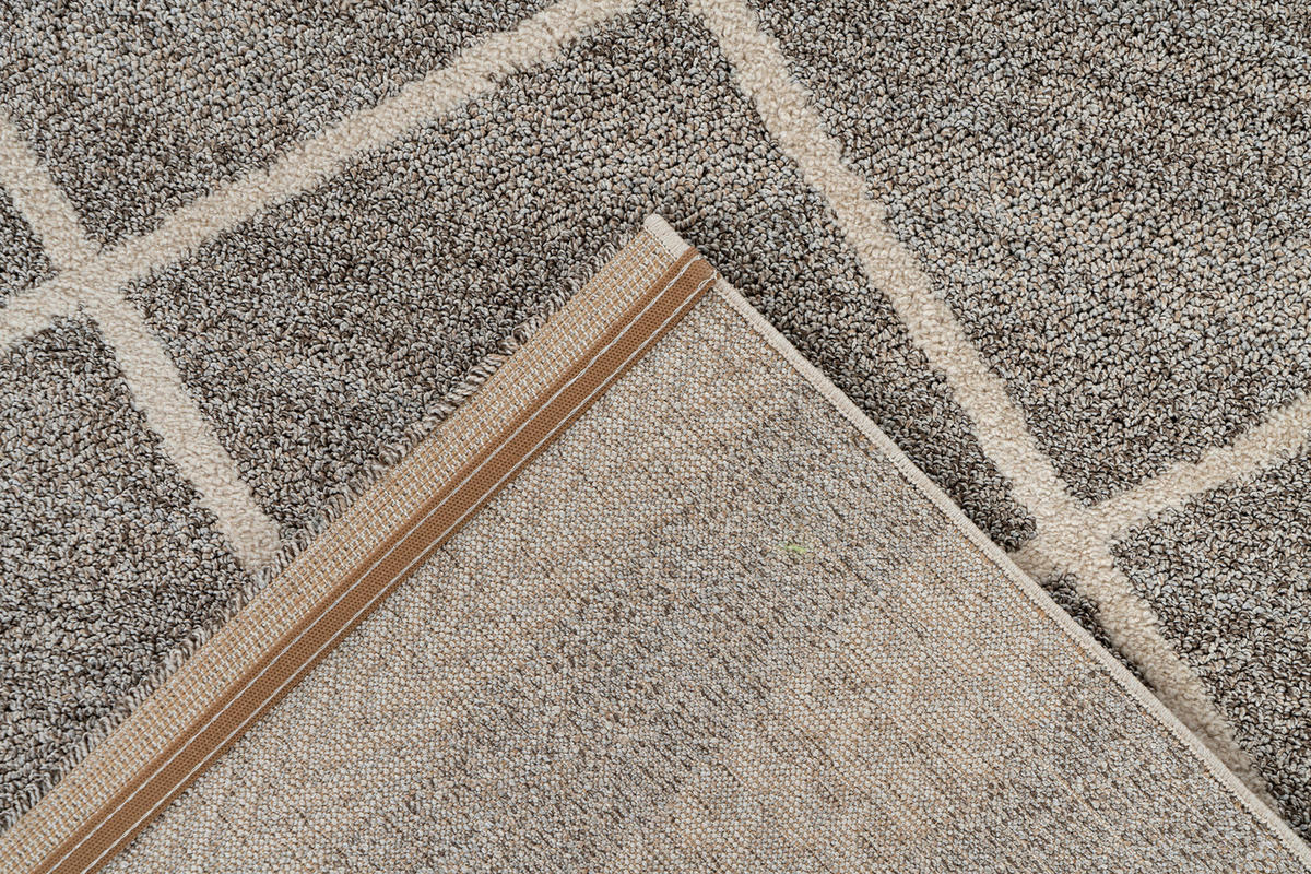 360Living Teppich Rhombus beige B/L: ca. 120x170 cm Rhombus - braun/beige (120,00/170,00cm) - 360Living