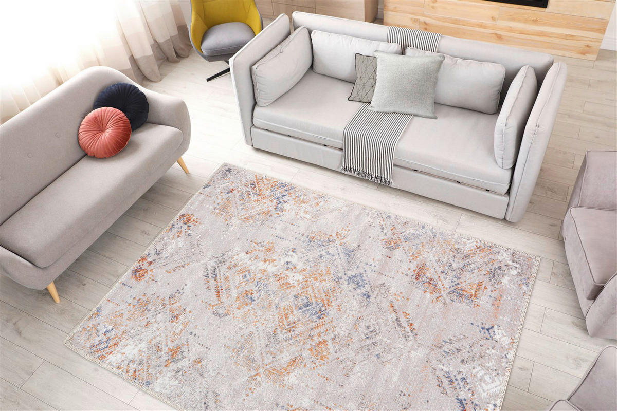 Arte Espina Flachflorteppich Prayer 425 creme B/H/L: ca. 120x0,5x180 cm Prayer 425 - creme (180,00/120,00/0,50cm) - Arte Espina