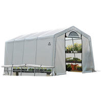 ShelterLogic Gewächshaus 18,3m² B/H/L: ca. 300x240x610 cm 18,3m² - weiß (610,00/300,00/240,00cm) - ShelterLogic
