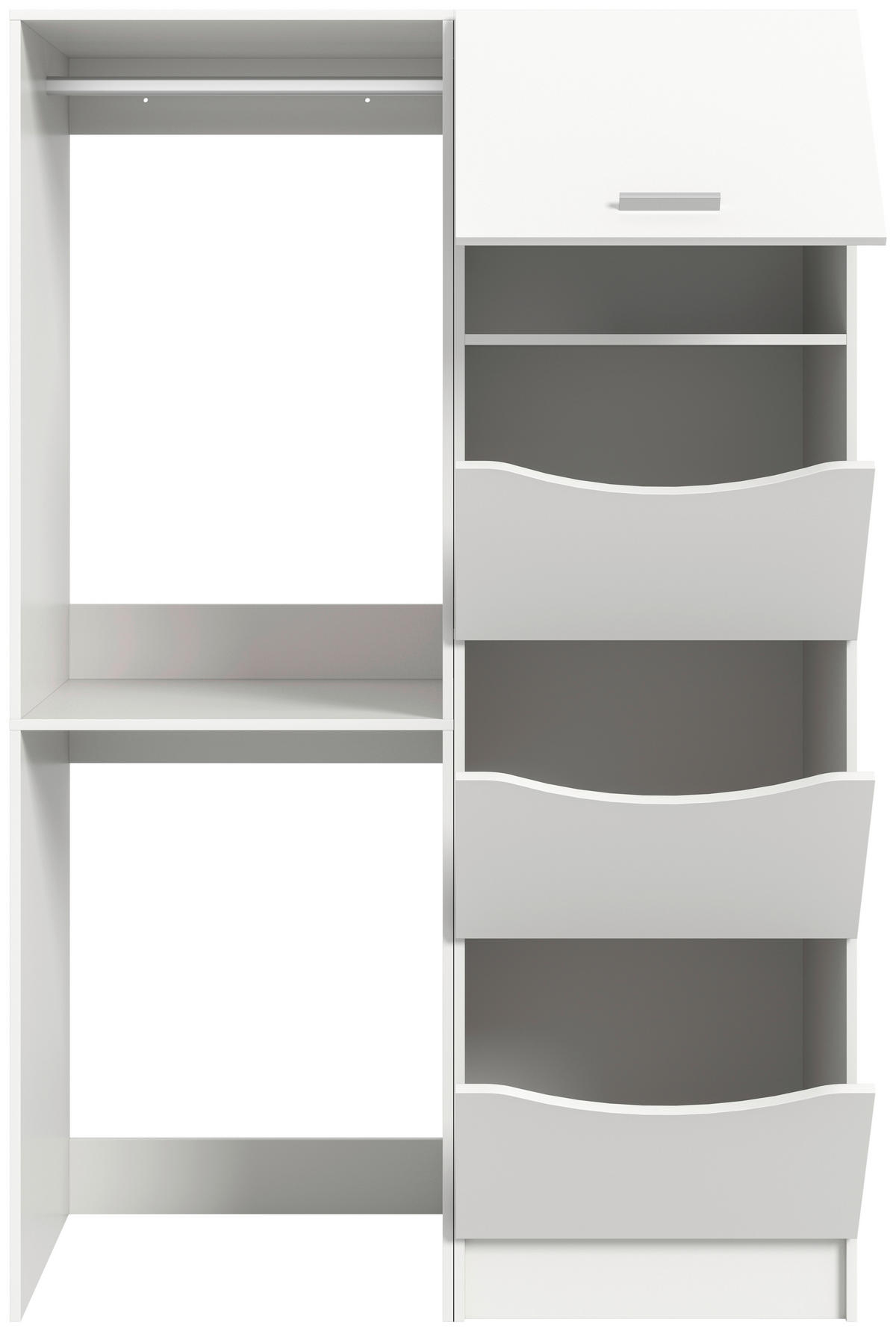 Waschmaschinenumbauschrank Free weiß B/H/T: ca. 126x195x68 cm Free - weiß (126,00/195,00/68,00cm) - xonox.home