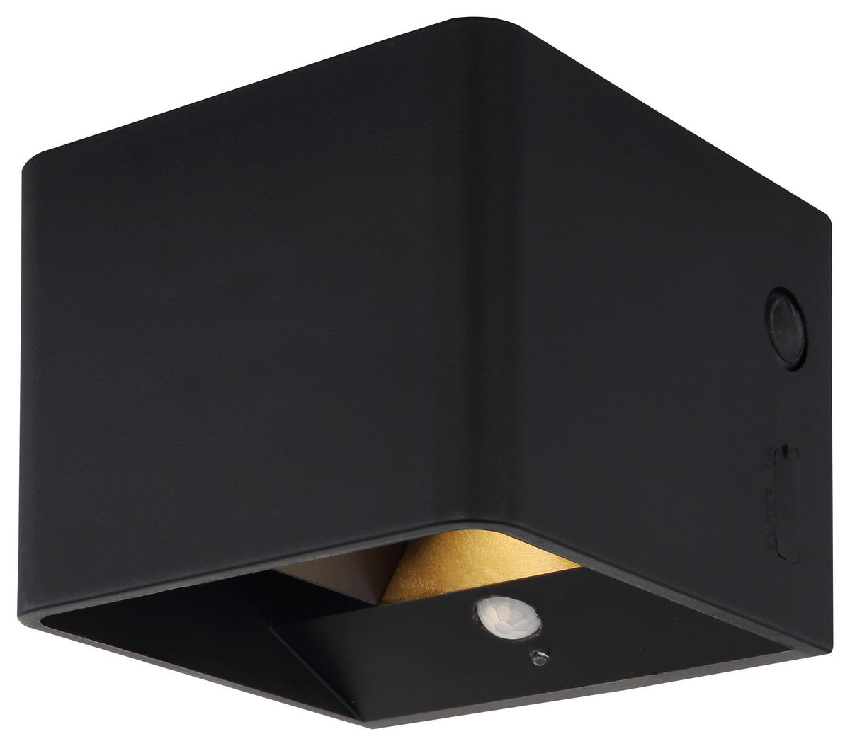 GLOBO LED-Wandleuchte klar mattschwarz PVC Kunststoff Metall B/H/L: ca. 10,1x8x10,2 cm 1 Brennstellen VERONIKA - klar/mattschwarz (10,20/10,10/8,00cm) - GLOBO