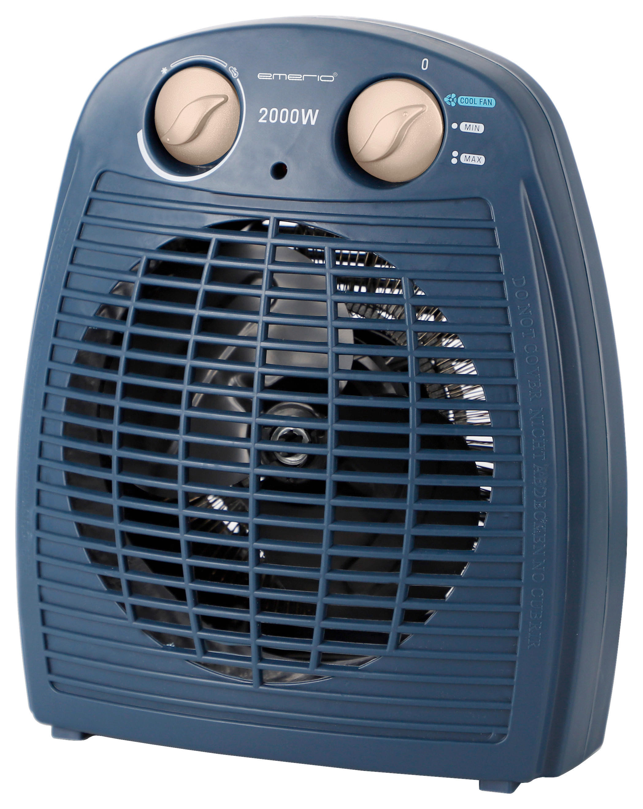 Heizlüfter blau Kunststoff B/H/L: ca. 13,4x26,5x22 cm ca. 2000 W Heizlüfter FH-106737.12 - blau (22,00/13,40/26,50cm)