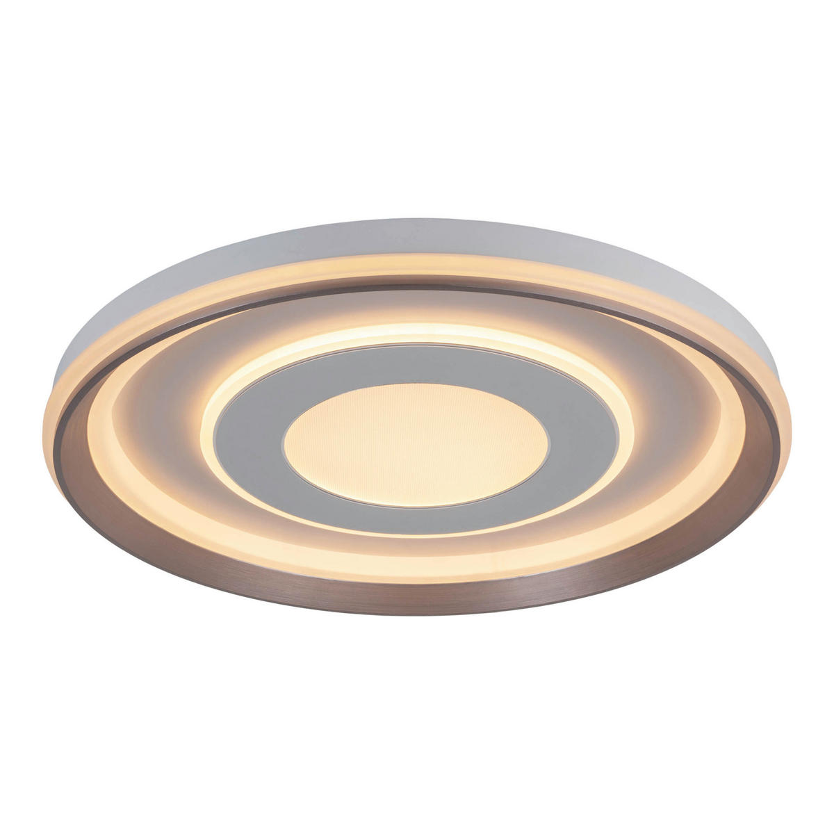 Näve Leuchten LED-Deckenleuchte weiß Kunststoff Metall B/H/T/D: ca. 50x7,5x50x50 cm DOIRA - weiß (50,00/7,50/50,00cm) - Näve Leuchten