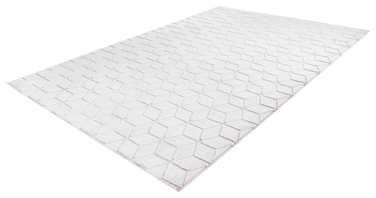 360Living Teppich Vivica weiß B/L: ca. 120x160 cm Vivica - weiß/rosé (120,00/160,00cm) - 360Living