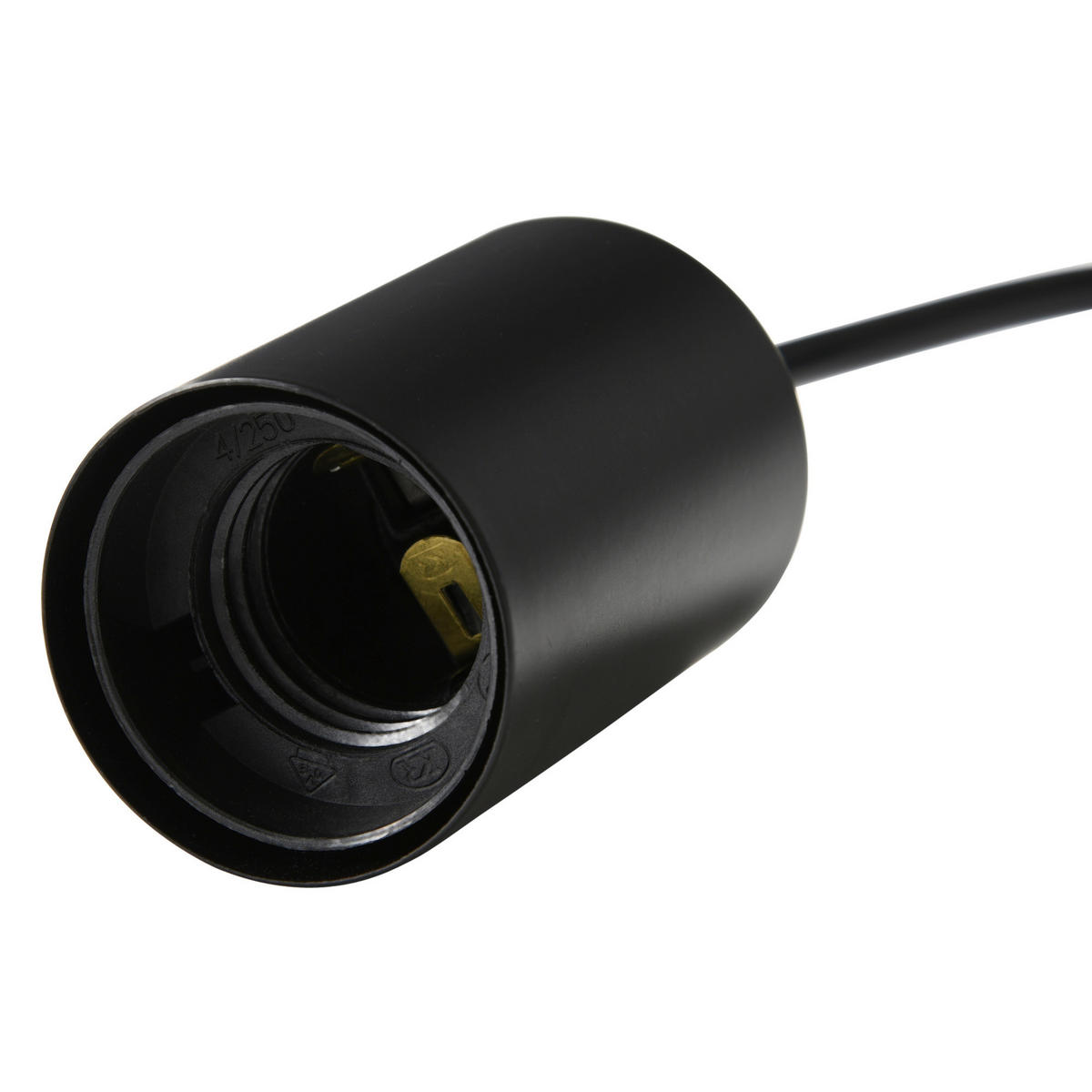 HOMCOM Pendelleuchte schwarz Metall Holz B/H/T: ca. 8x33x50 cm Pendelleuchte B31-435V90BK - schwarz (8,00/33,00/50,00cm) - HOMCOM