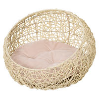 PawHut Katzenbett beige Kunststoff H/D: ca. 35x56 cm Katzenbett - beige (56,00/35,00cm) - PawHut