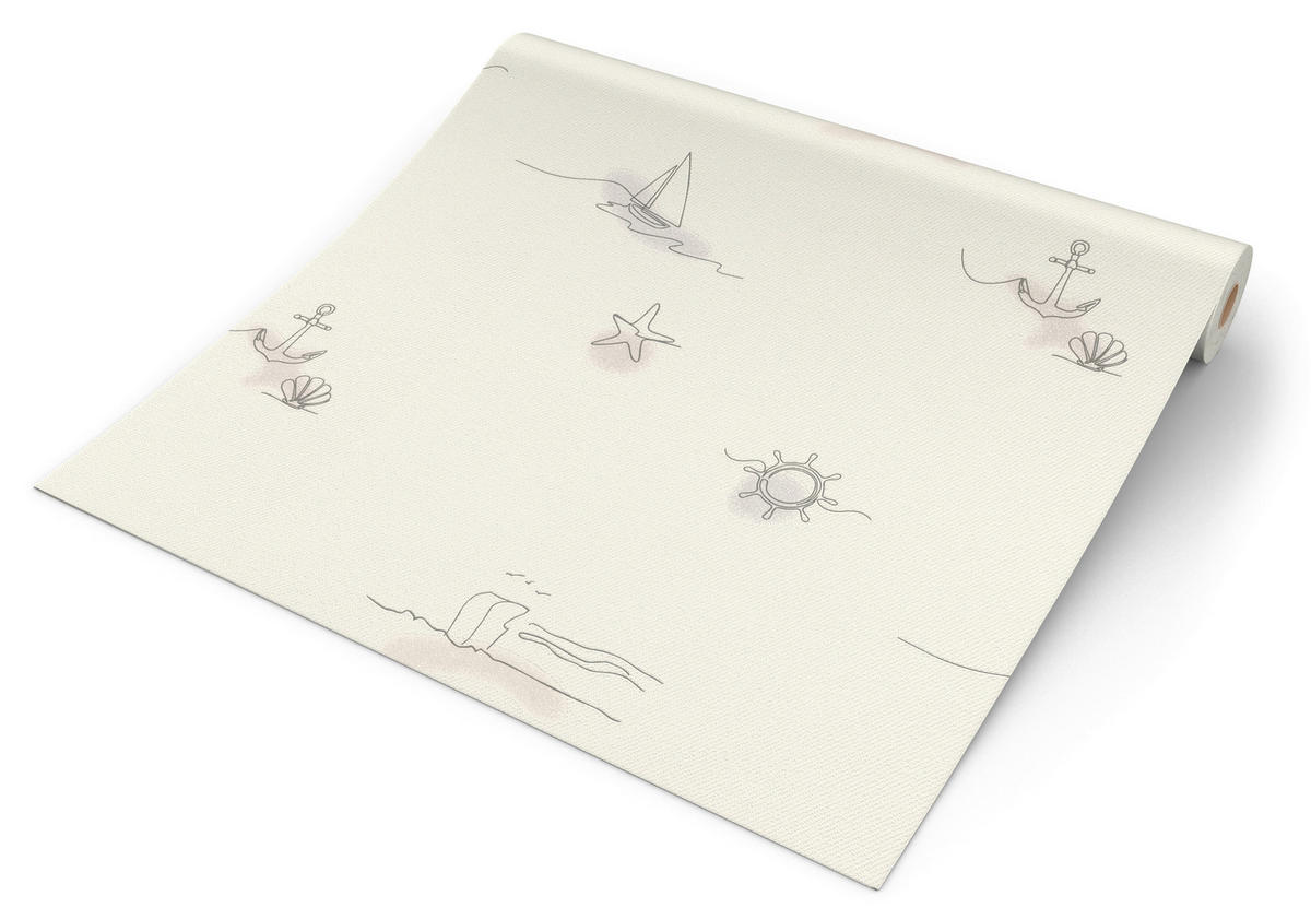 Vliestapete Maritim beige B/L: ca. 53x1005 cm Vliestapete_429534 - beige (53,00/1005,00cm)