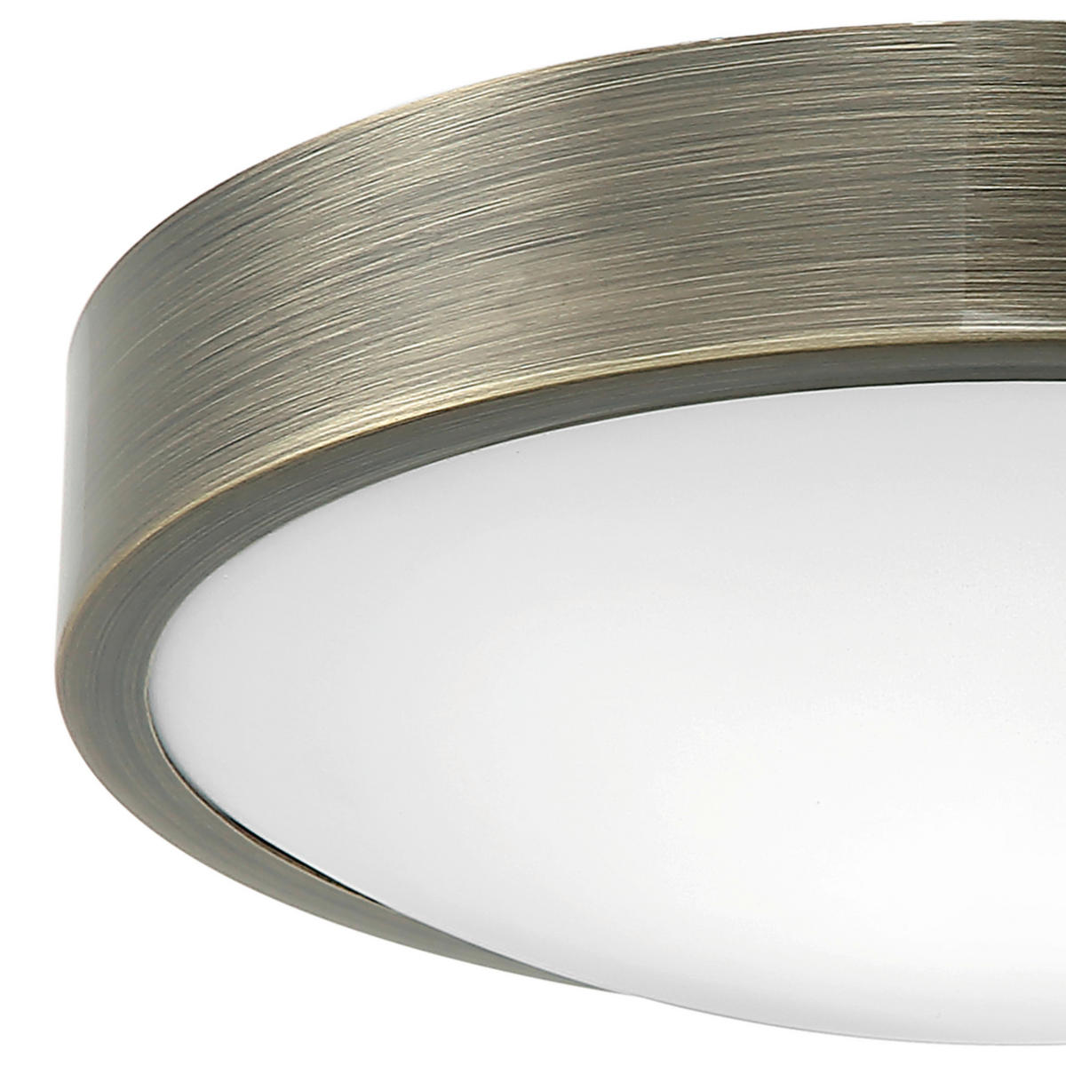 Lamkur Deckenleuchte platin Glas Stahl B/H/L: ca. 37x8x37 cm E27 2 Brennstellen JONAS - platin (37,00/37,00/8,00cm) - Lamkur