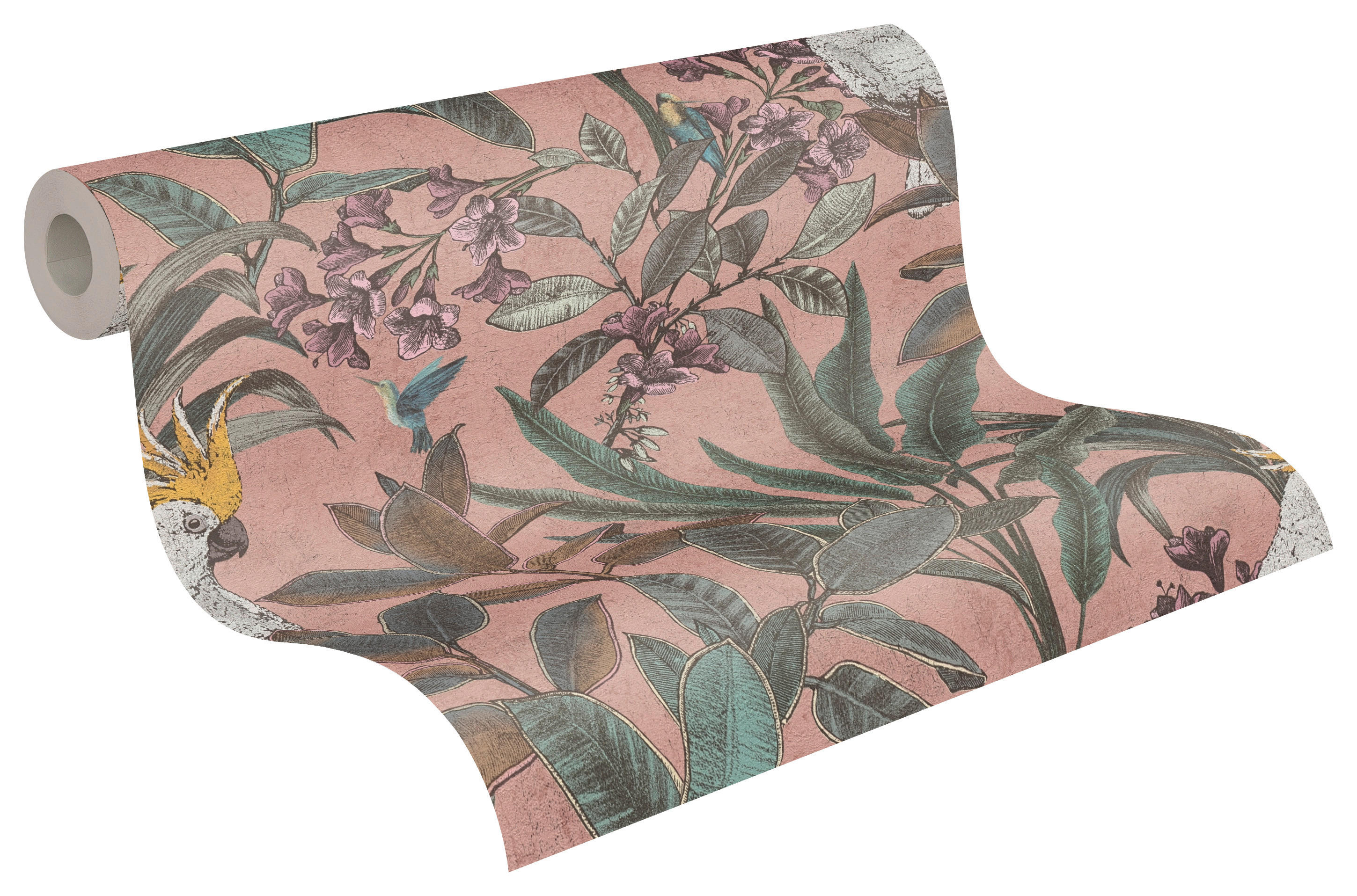 A.S.Creation Vliestapete violett grün B/H/D: ca. 53x1005x8 cm Vliestapete - grün/violett (8,00/1005,00cm) - A.S.Creation