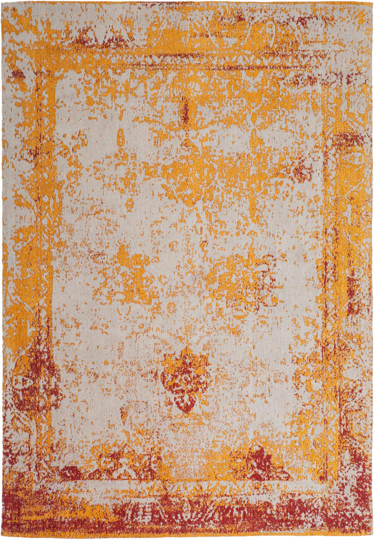 Kayoom Flachflorteppich Nostalgia 285 orange B/H/L: ca. 80x1x150 cm Nostalgia 285 - orange (150,00/80,00/1,00cm) - Kayoom