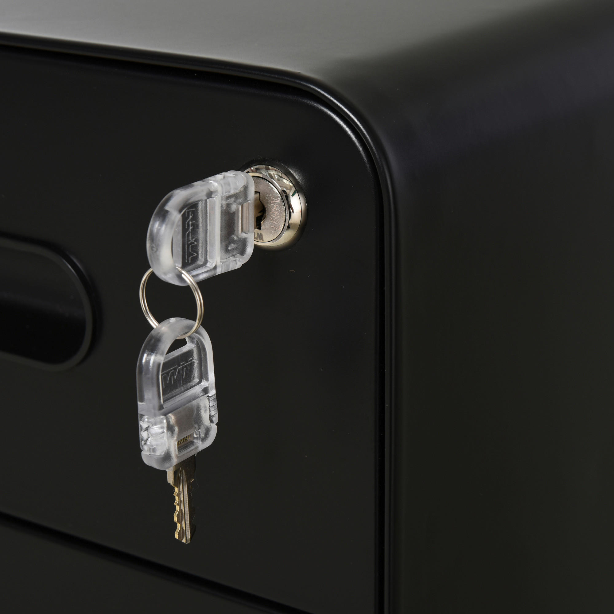 Aktenschrank 924-007BK schwarz B/H/T: ca. 39x59x48 cm 924-007BK - schwarz (39,00/59,00/48,00cm) - Vinsetto