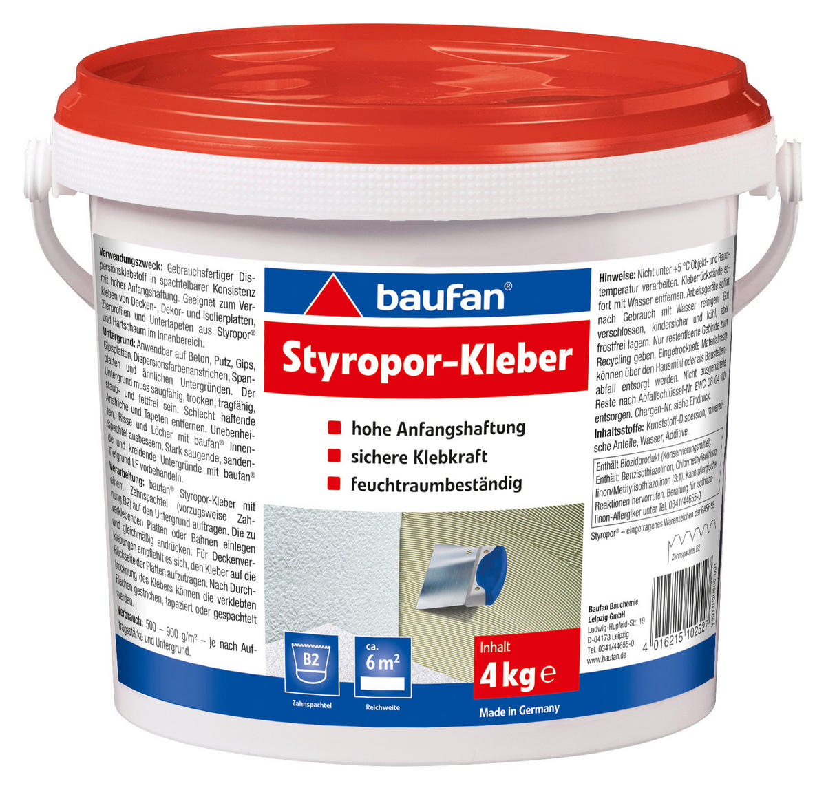 Baufan Styroporkleber ca. 4000 g Styroporkleber_Baufan 4kg - Baufan