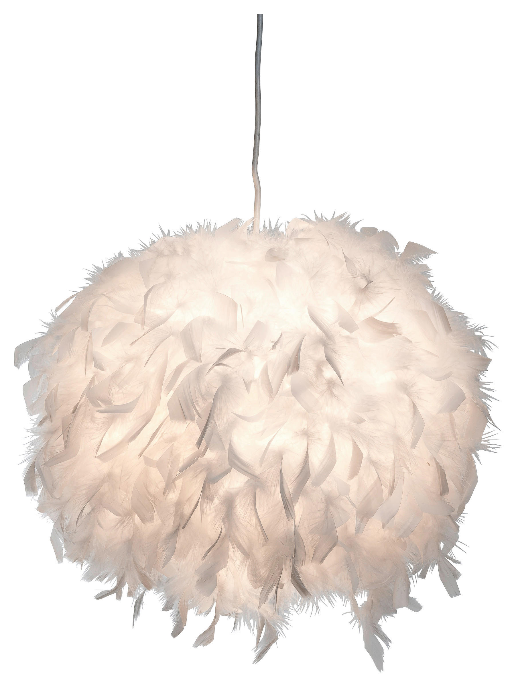 Nowa Pendelleuchte 30110107 weiß Metall Polyester H/D: ca. 150x30 cm E27 1 Brennstellen DUCKY - weiß (30,00/150,00cm) - Nowa