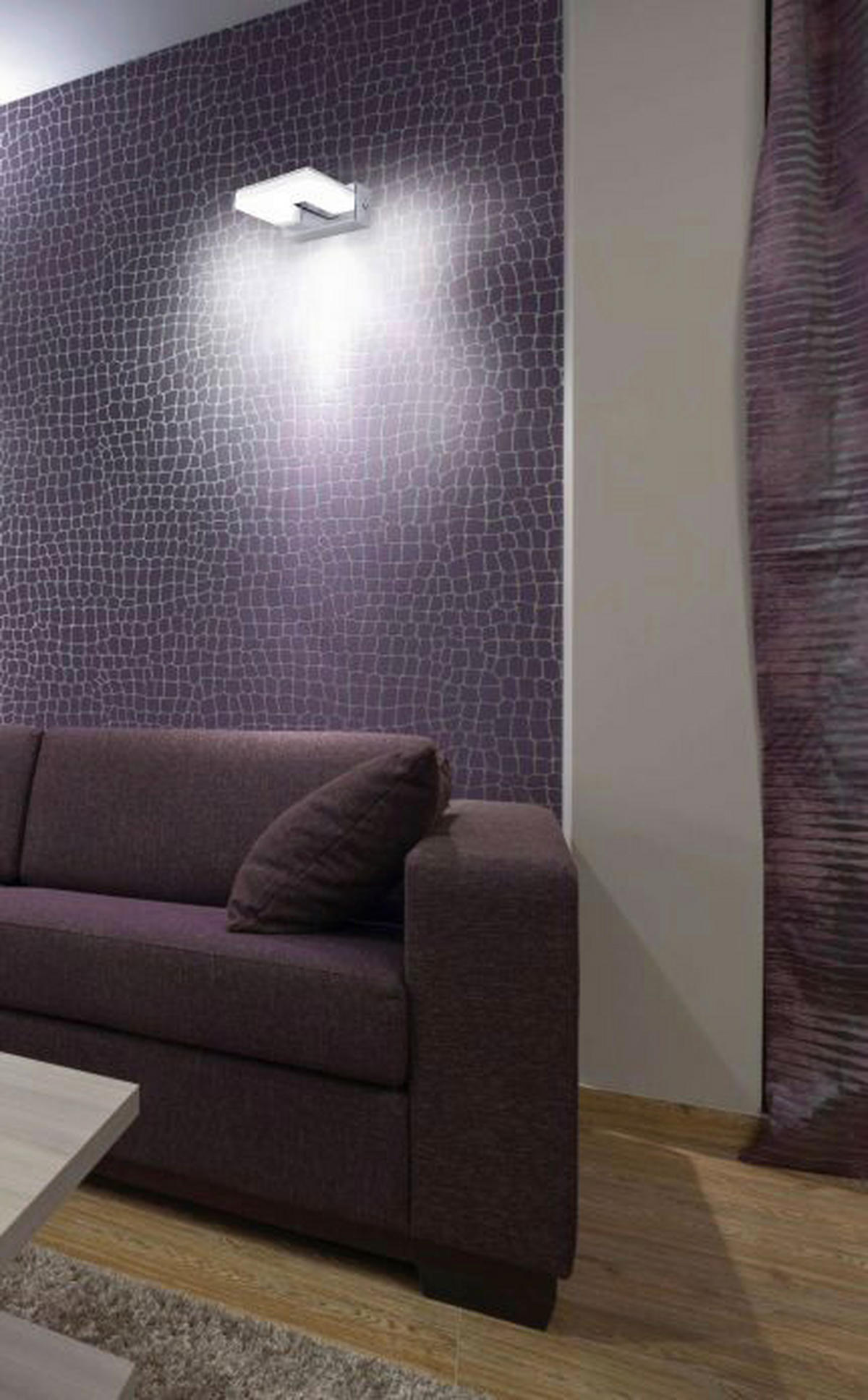 Näve Leuchten LED Wandleuchte NV1168242 Chrom Metall Kunststoff B/H/T: ca. 11x5x11 cm 1 Brennstellen Vareta - Chrom (11,00/5,00/11,00cm) - Näve Leuchten
