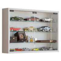 Vitrine Mandosa M weiß Holzwerkstoff Glas B/H/T: ca. 60x40x10 cm Mandosa M - weiß (60,00/40,00/10,00cm) - VCM Möbel