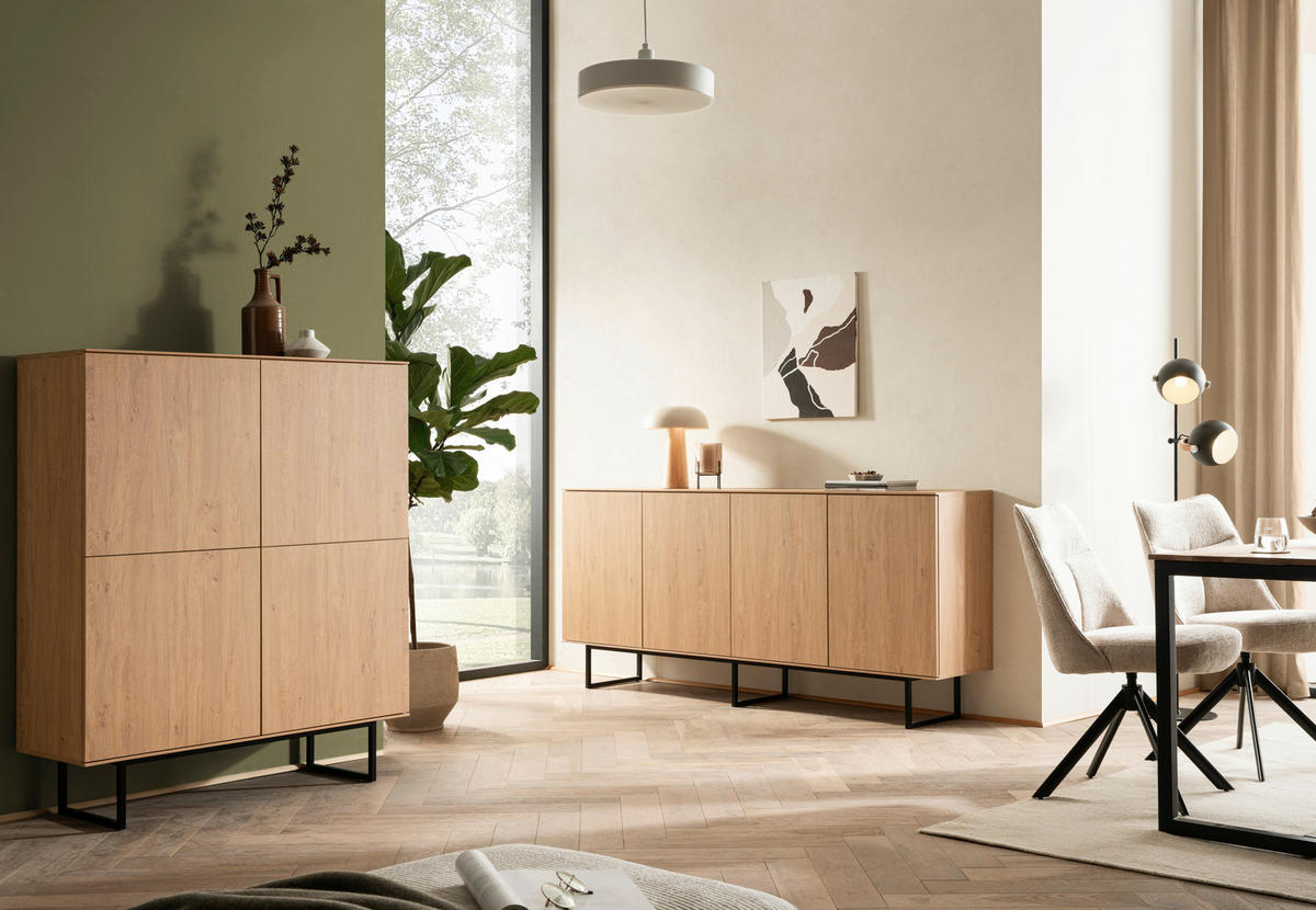 Sideboard Kalmar stone B/H/T: ca. 200x90x40 cm Kalmar - stone (200,00/90,00/40,00cm)