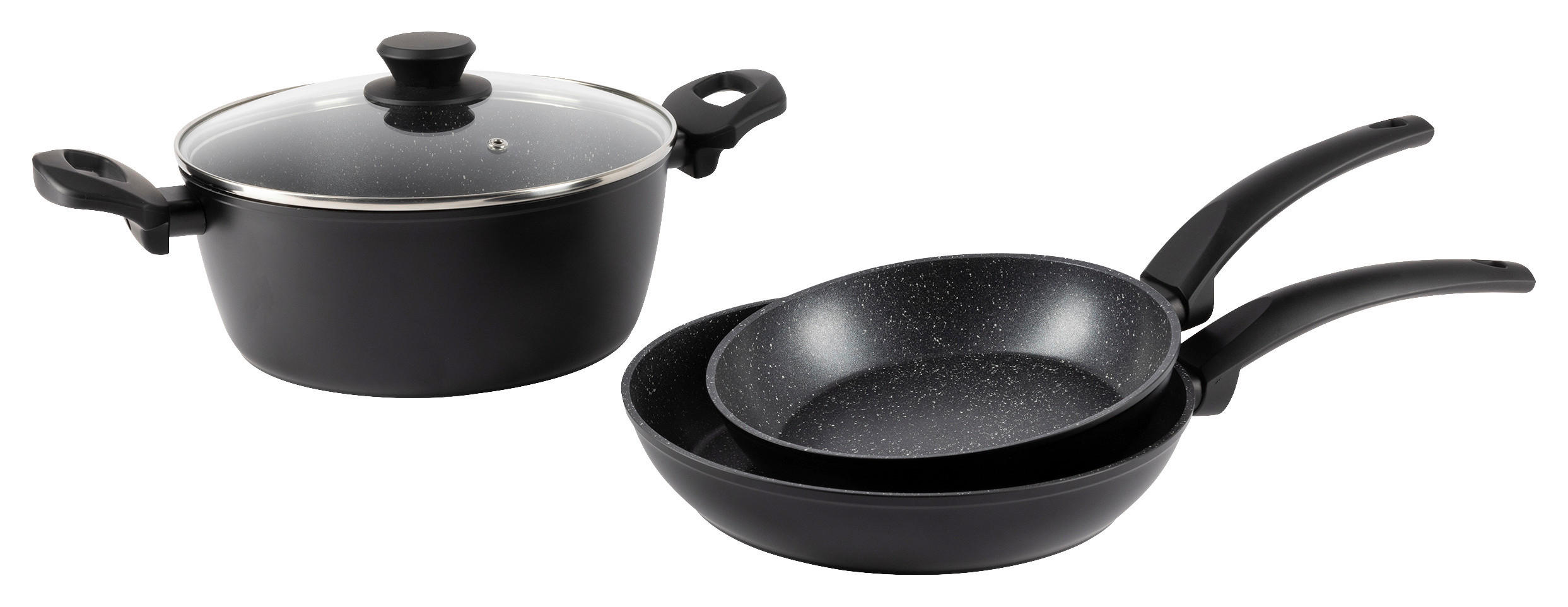 SAN IGNACIO Kochgeschirrset Tormes schwarz Aluminium Tormes - schwarz - SAN IGNACIO