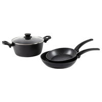 SAN IGNACIO Kochgeschirrset Tormes schwarz Aluminium Tormes - schwarz - SAN IGNACIO