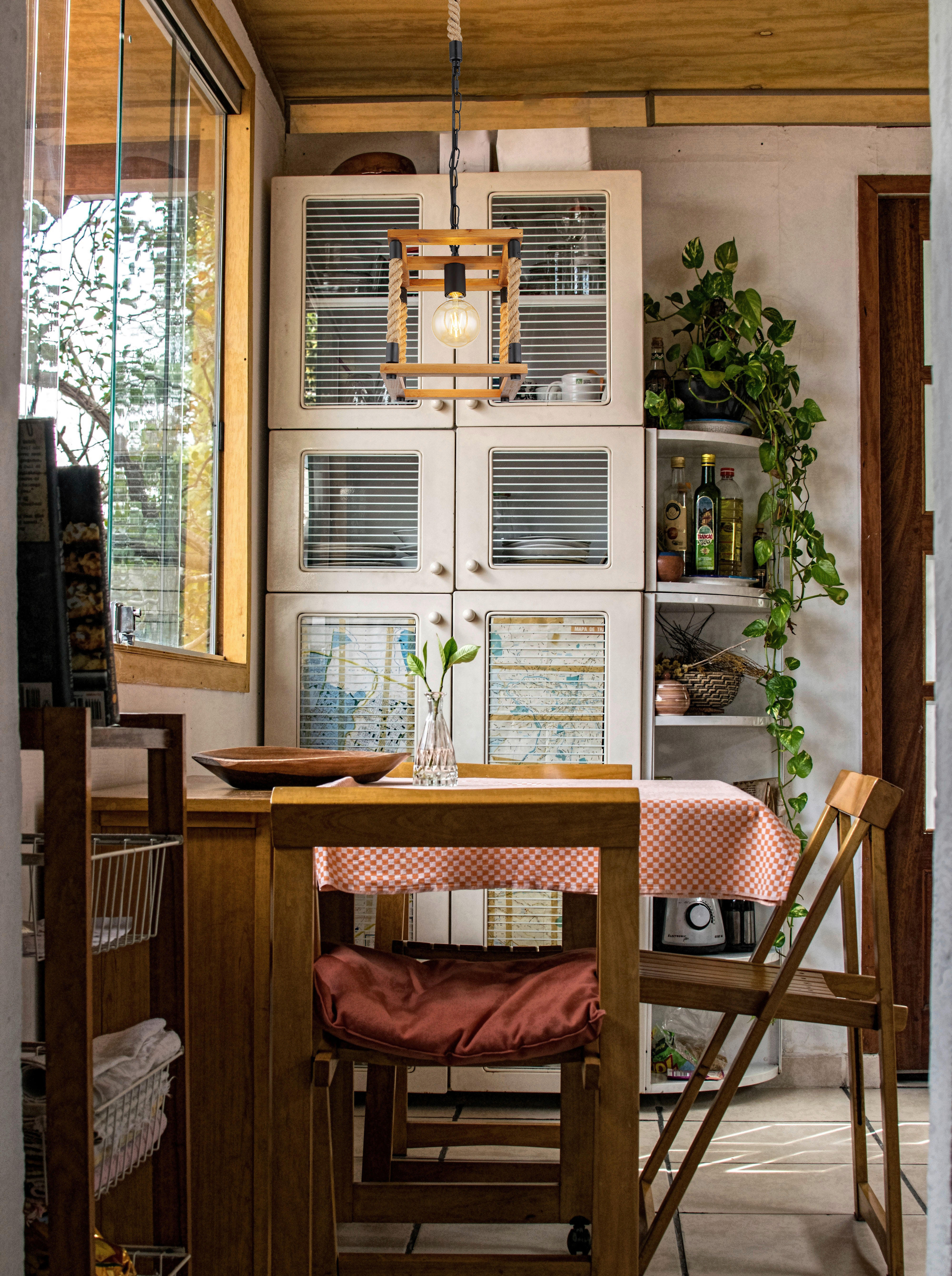 GLOBO Pendelleuchte schwarz braun Hanfseil Metall B/H/T: ca. 25x120x25 cm E27 1 Brennstellen VERNON - braun/schwarz (25,00/120,00/25,00cm) - GLOBO