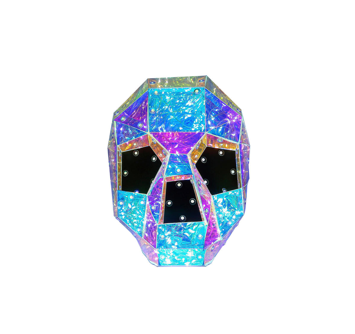 Nolo Tischleuchte transparent B/H/L: ca. 17x17x23 cm LED-Tischleuchte_Totenkopf - transparent (23,00/17,00/17,00cm) - Nolo