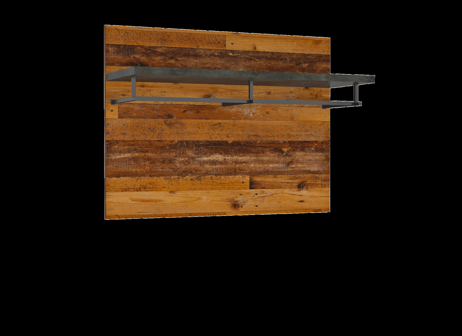 Garderobenpaneel Perugia Old Wood Nachbildung Fresko Nachbildung B/H/T: ca. 80x60x30 cm Perugia - (80,00/60,00/30,00cm)