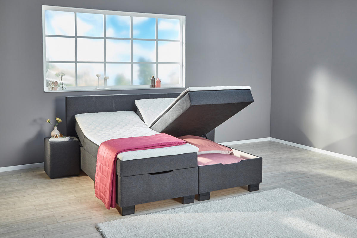 Boxbett Trevi anthrazit Trevi - anthrazit (180,00/56,00/200,00cm)
