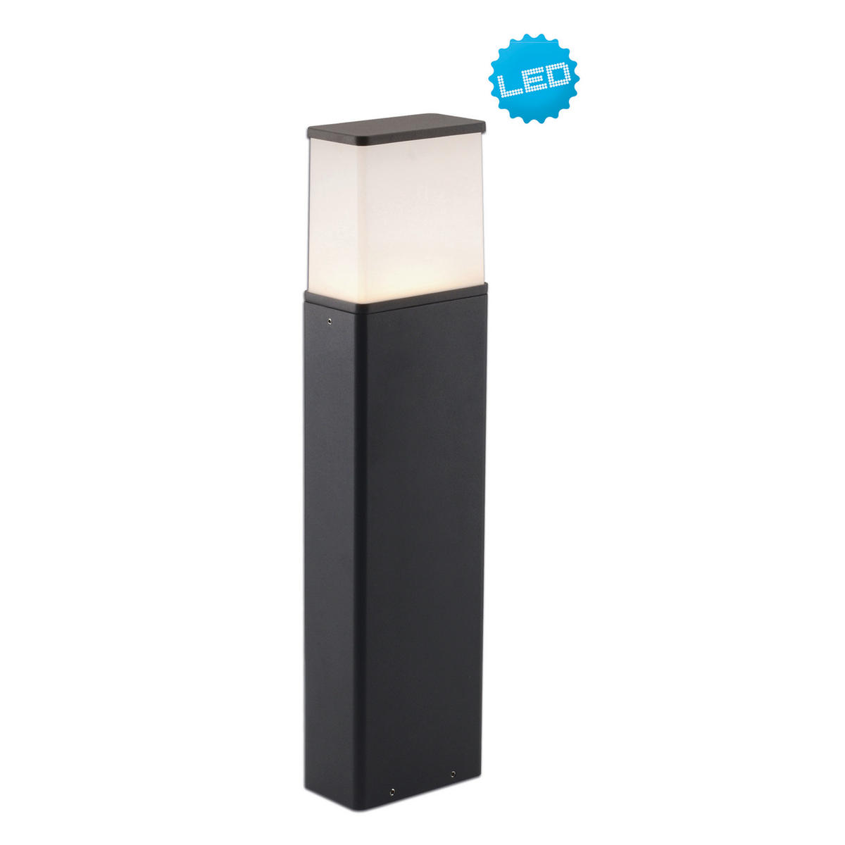 Näve Leuchten LED-Außenwandleuchte 1250697 anthrazit Aluminium Kunststoff B/H/L: ca. 12,5x50x7 cm LED Außensockelleuchte Vigo mit LED - anthrazit (7,00/12,50/50,00cm) - Näve Leuchten