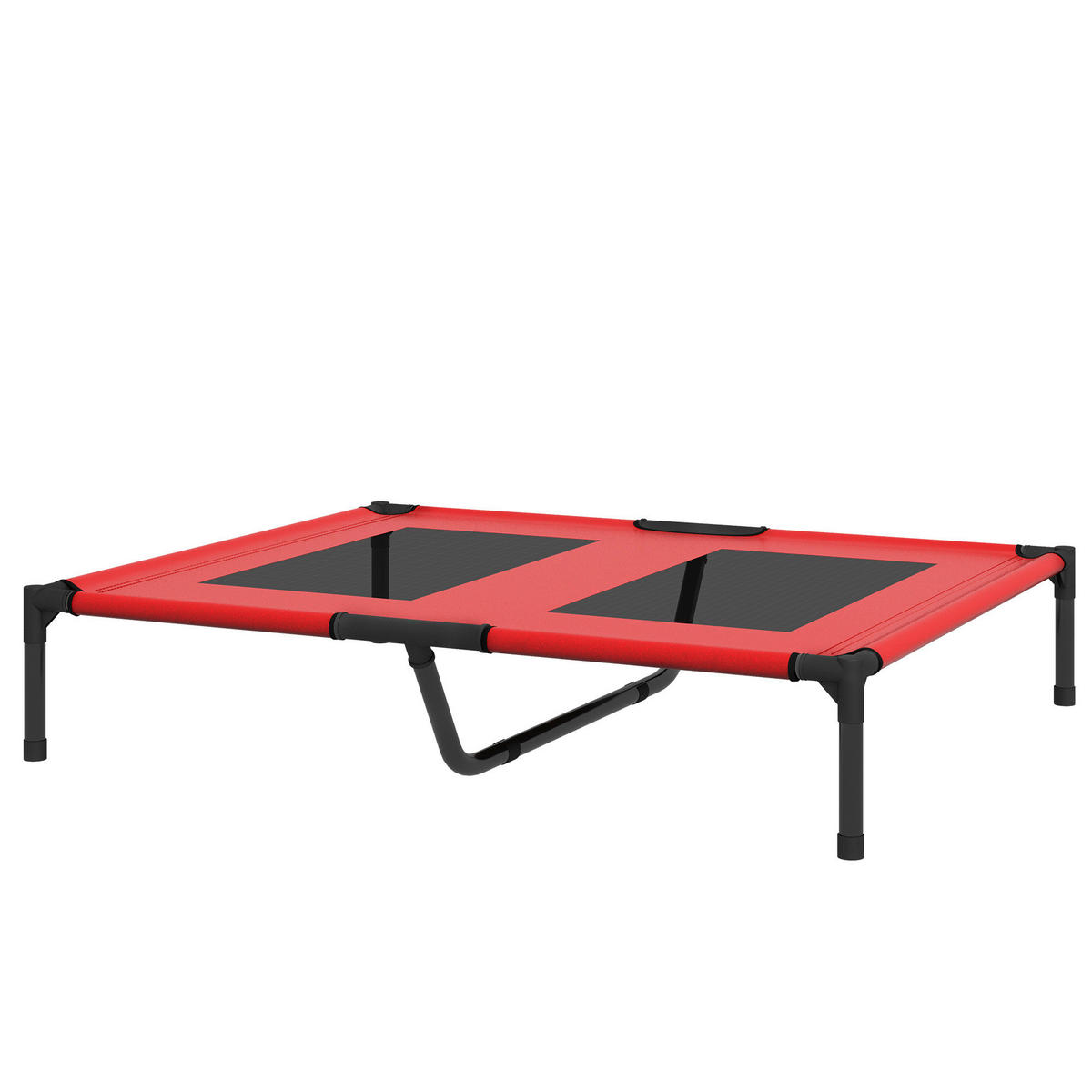 PawHut Hundeliege rot Metall B/H/L: ca. 76x18x92 cm Hundeliege - rot (92,00/76,00/18,00cm) - PawHut