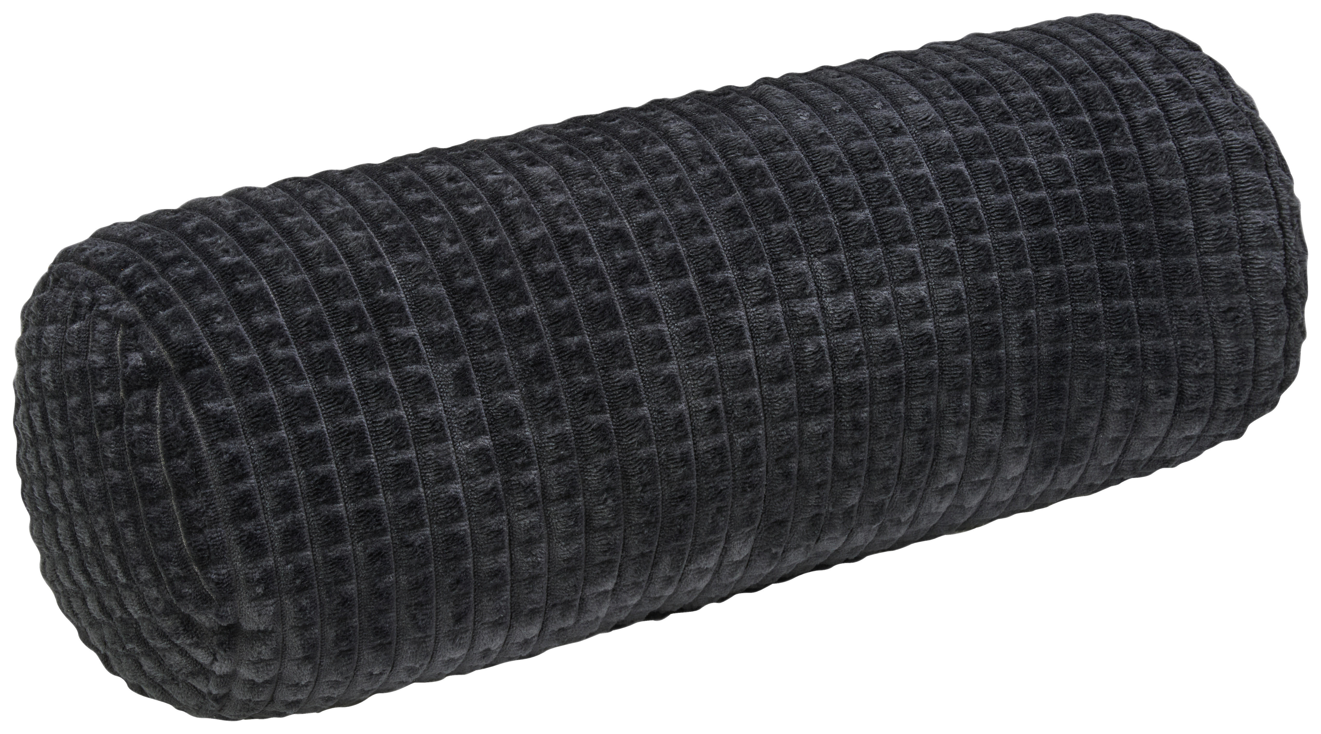 Nackenrolle Nackenrolle_Checks 50x20cm,schwarz - schwarz (50,00/20,00cm)