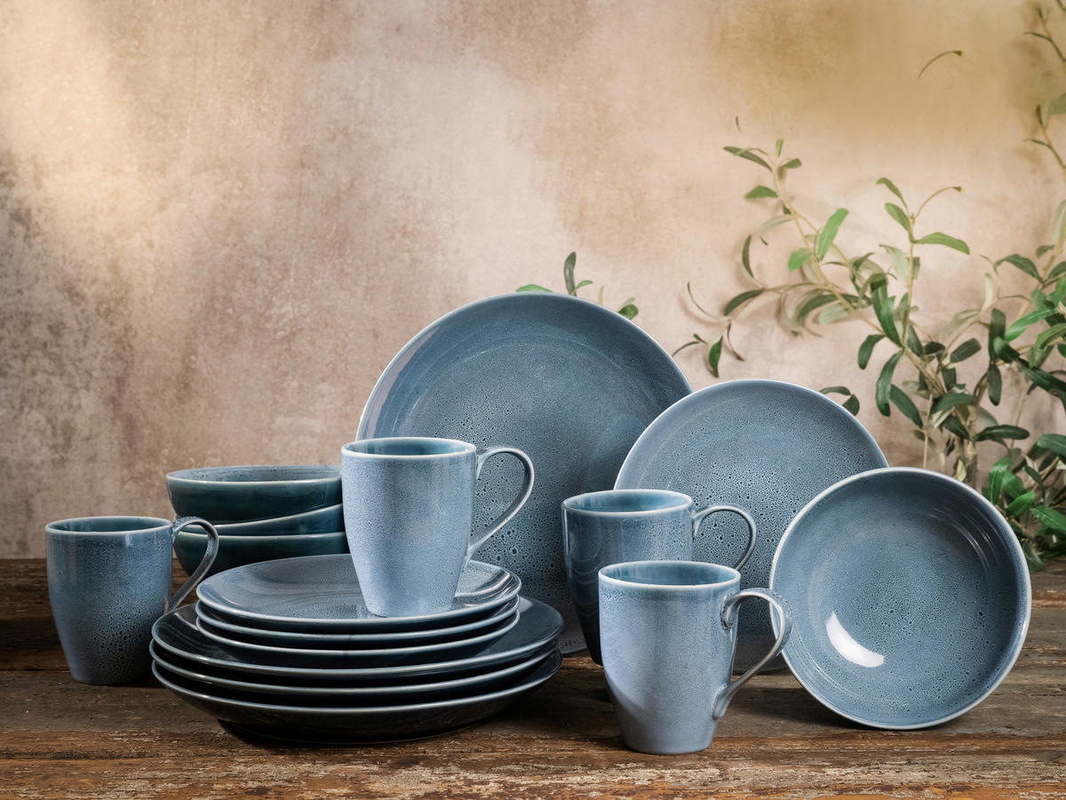CreaTable Kombiservice Reactive BLUE petrol Keramik Reactive BLUE - petrol - CreaTable