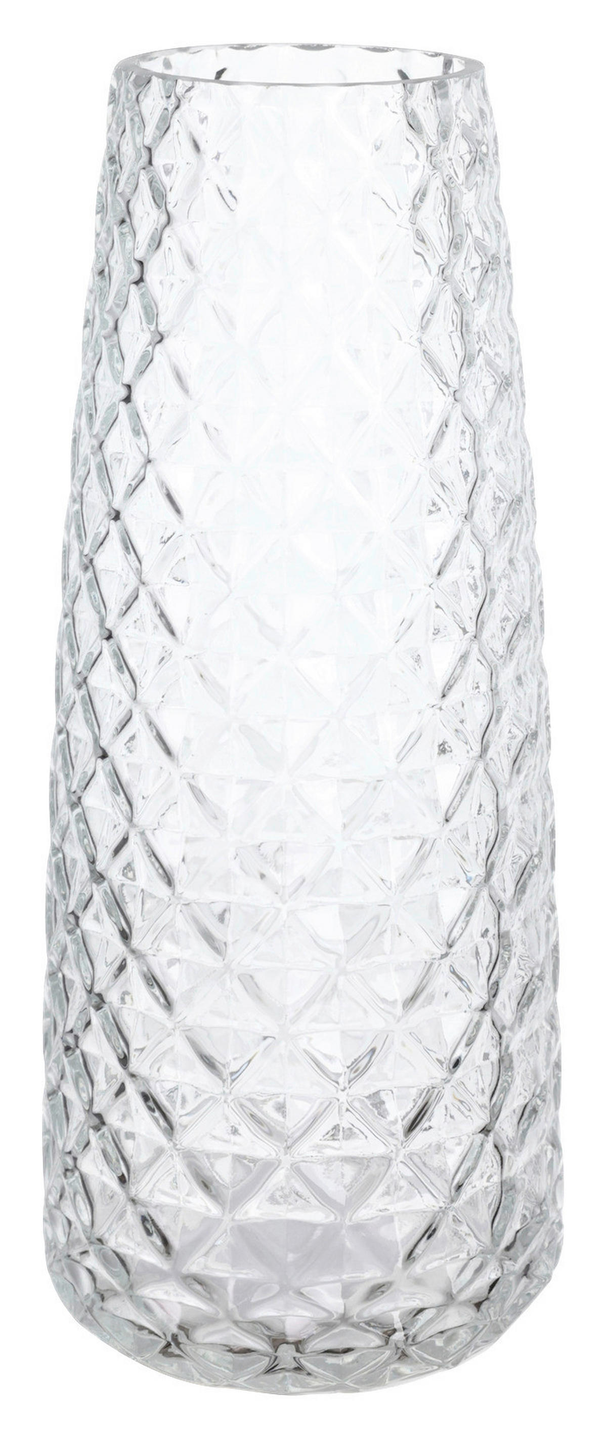 Vase klar Glas B/H/L: ca. 10x23,5x10 cm Vase_Mona - klar (10,00/10,00/23,50cm)