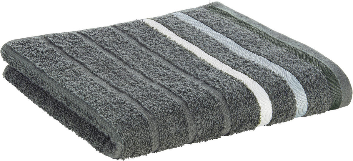 Handtuch Marta Marta - dunkelgrau (50,00/100,00cm) - oh cosy