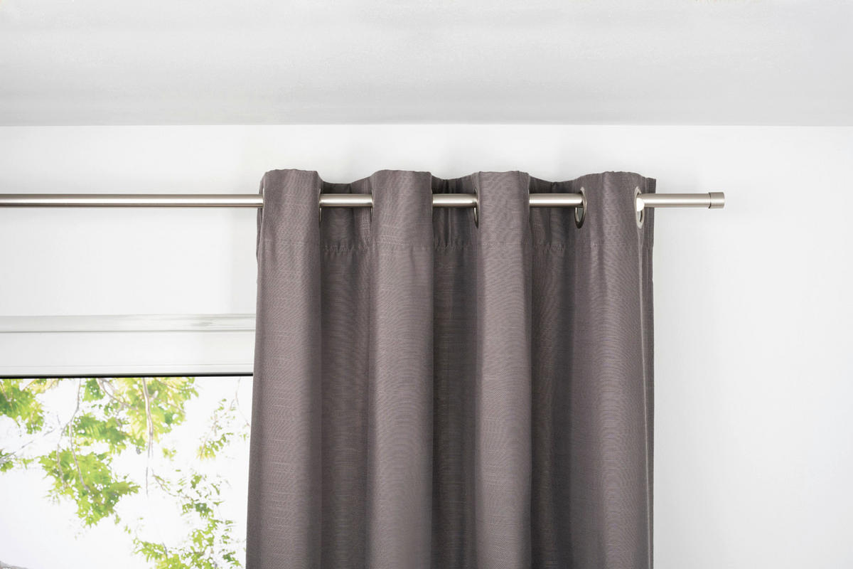 Ösenvorhang BALANCE grau B/L: ca. 135x300 cm BALANCE - grau (135,00/300,00cm)