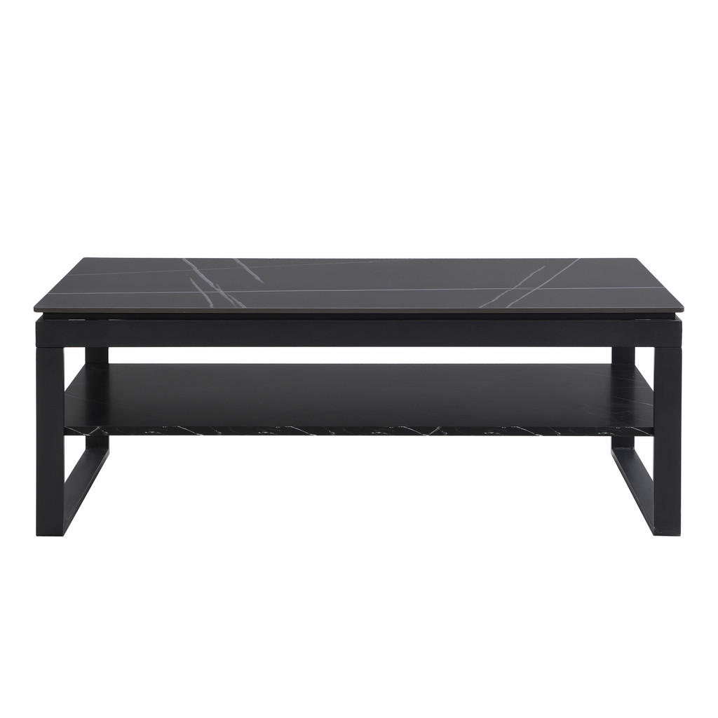 Thumbnail - Couchtisch Mia schwarz Keramik Optik B/H/T: ca. 120x45x60 cm