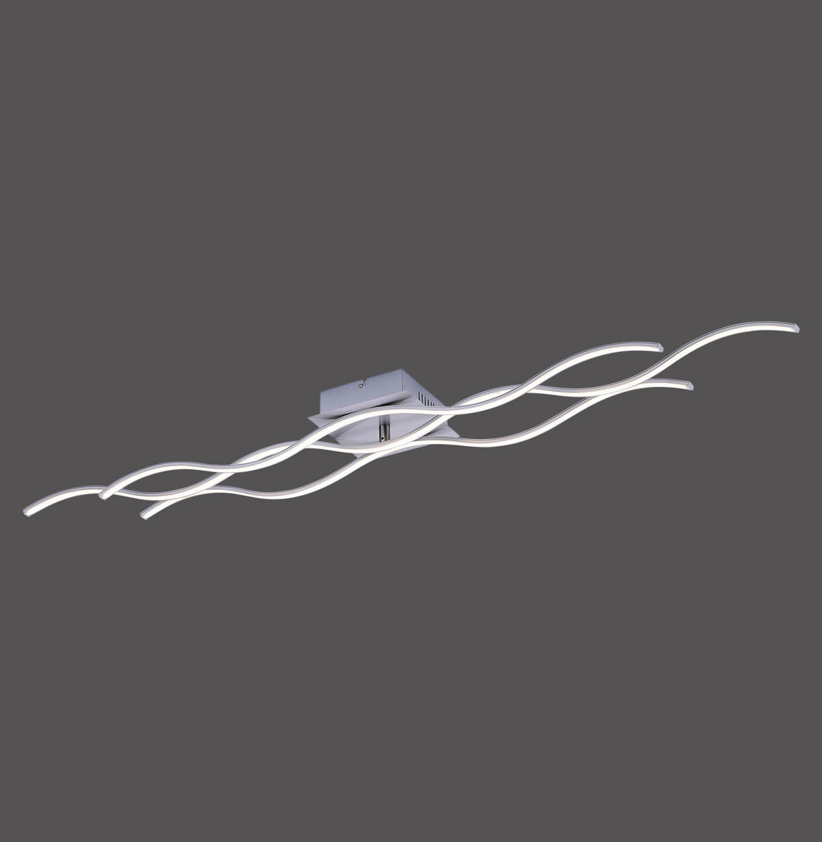 Just Light Deckenleuchte 15167-55 Chrom Stahl Kunststoff B/L: ca. 16x140 cm LED-Deckenleuchte_Wave - Chrom (16,00/140,00cm) - Just Light