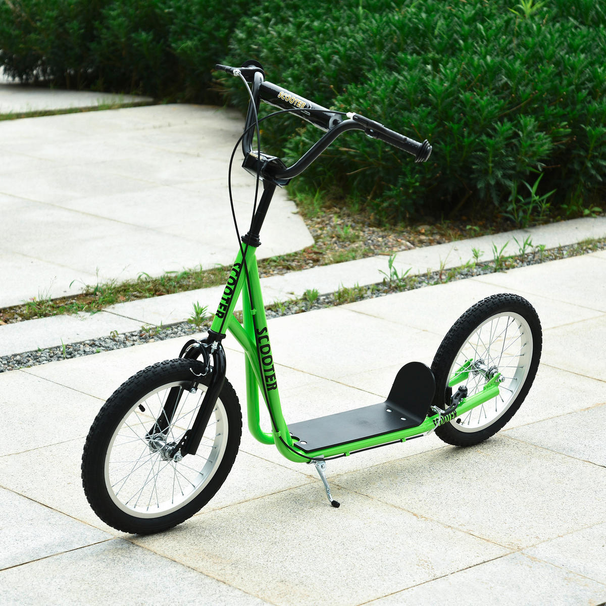HOMCOM Kinderscooter grün Kinderscooter 371-021YG - grün (139,00/58,00/96,00cm) - HOMCOM