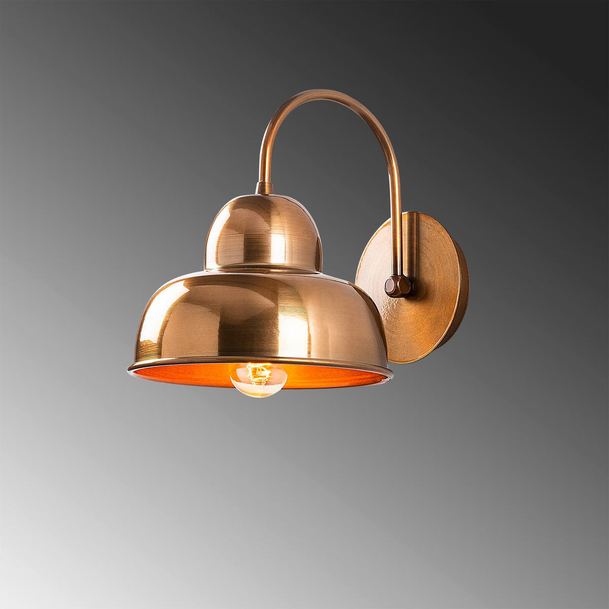 Opviq Wandleuchte Berceste gold Metall B/H/T/L: ca. 27x24x27x20 cm E27 1 Brennstellen Berceste - gold (20,00/27,00/24,00cm) - Opviq