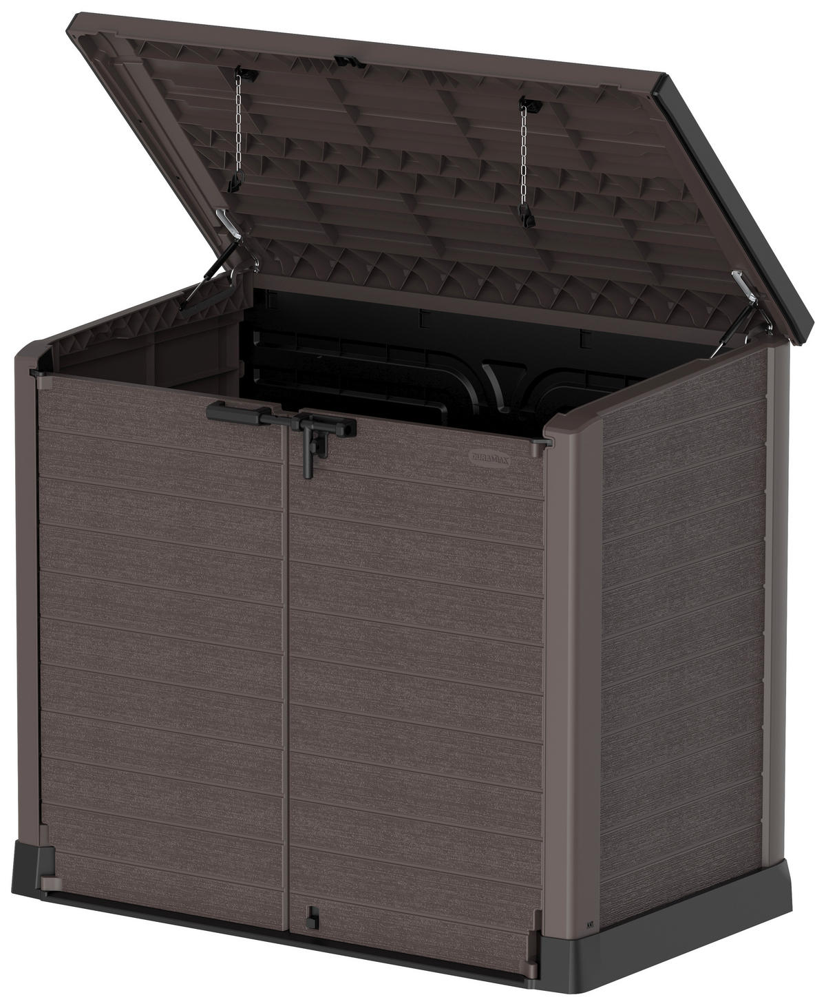 VCM Mülltonnenbox 2er StoreAway braun Kunststoff B/H/L: ca. 145x125x83 cm StoreAway - braun (83,00/145,00/125,00cm) - VCM