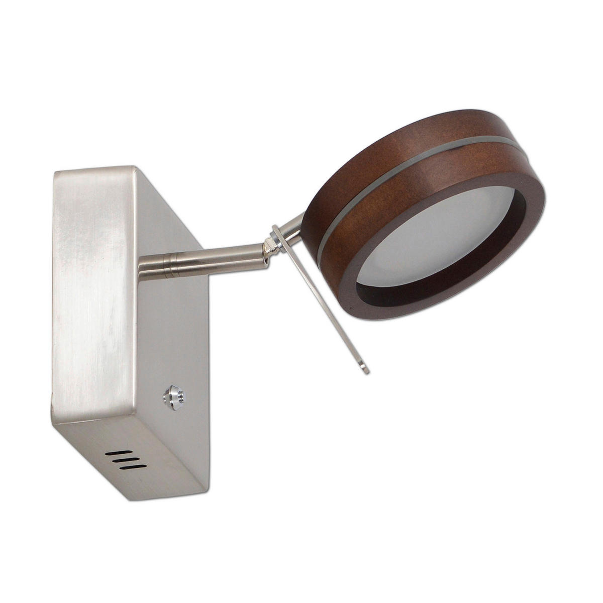Näve Leuchten LED-Wandleuchte braun Metall Holz B/H/T: ca. 11x11x19 cm TRIBERG - braun (11,00/11,00/19,00cm) - Näve Leuchten