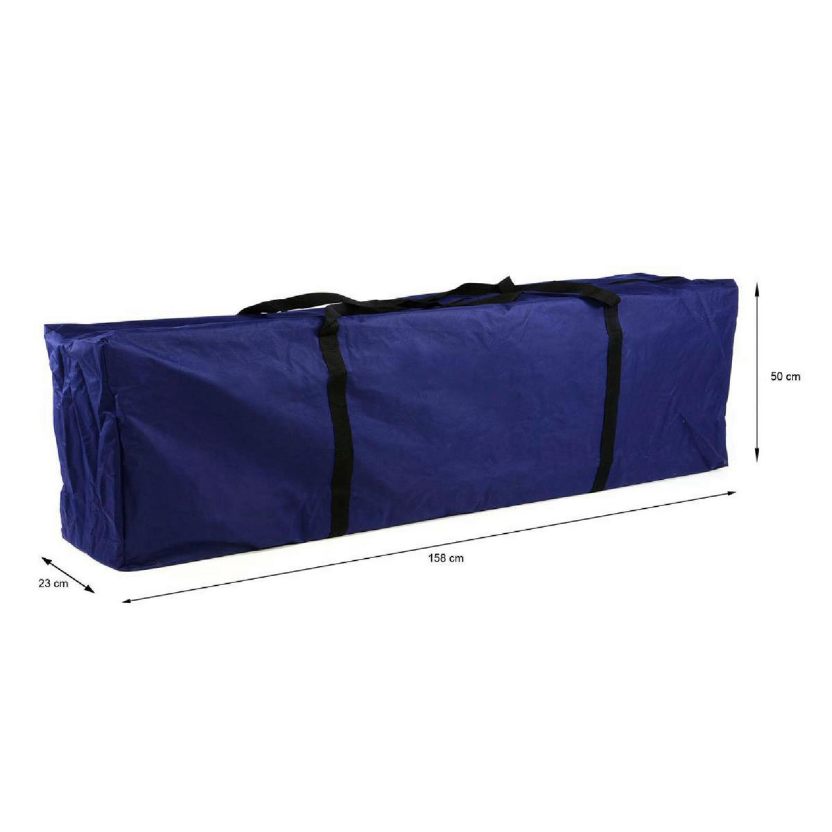 VCM Tragetasche für Faltpavillon blau Polyester-Mischgewebe B/H/L: ca. 23x50x158 cm Tragetasche_für_Faltpavillon - blau (158,00/23,00/50,00cm) - VCM