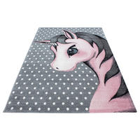Ayyildiz Teppich KIDS pink B/L: ca. 160x230 cm KIDS - pink (160,00/230,00cm) - Ayyildiz
