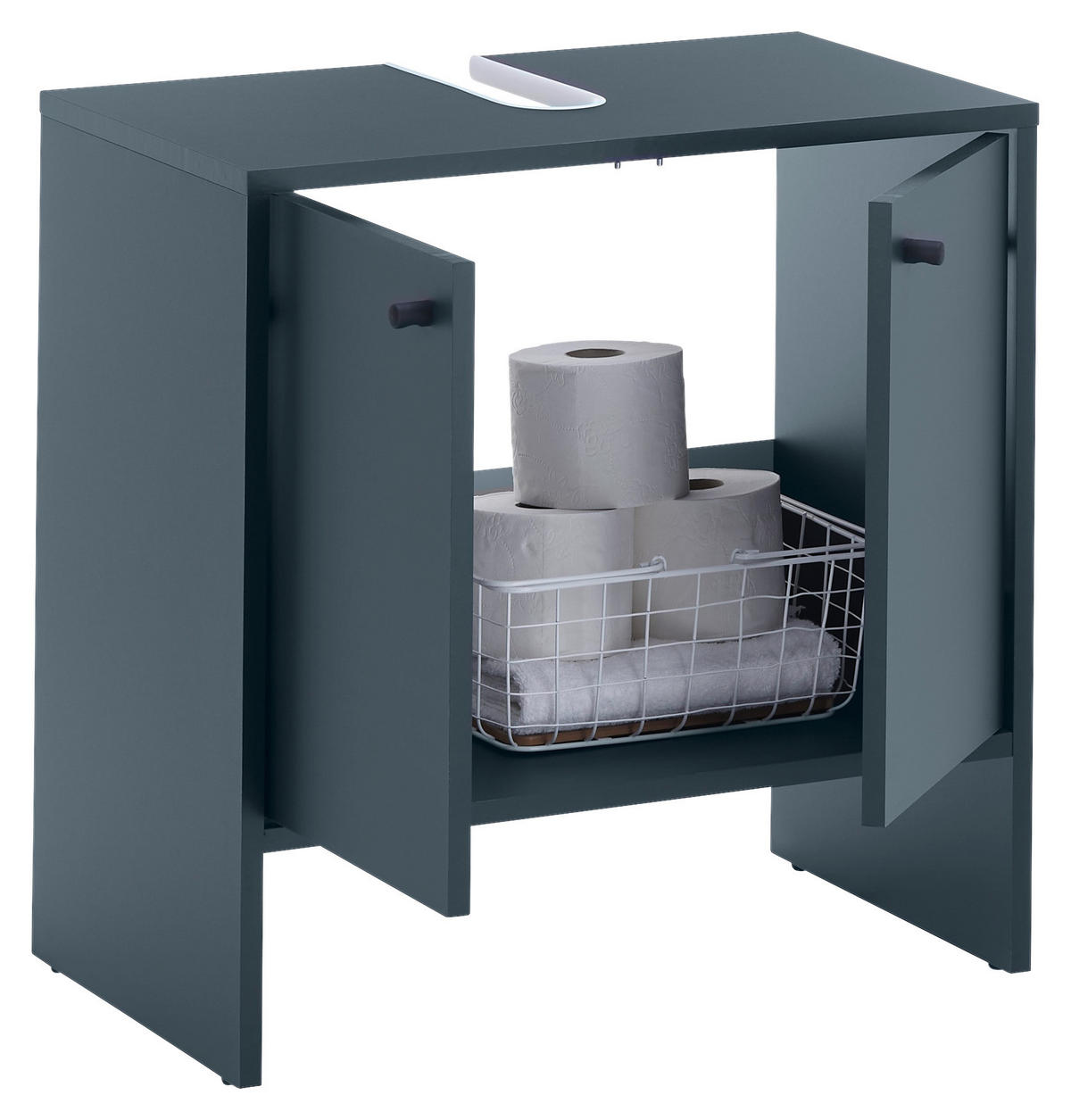 Waschbeckenunterschrank Kairo blau dunkel B/H/T: ca. 60x60x35 cm Kairo - blau (60,00/60,00/35,00cm)