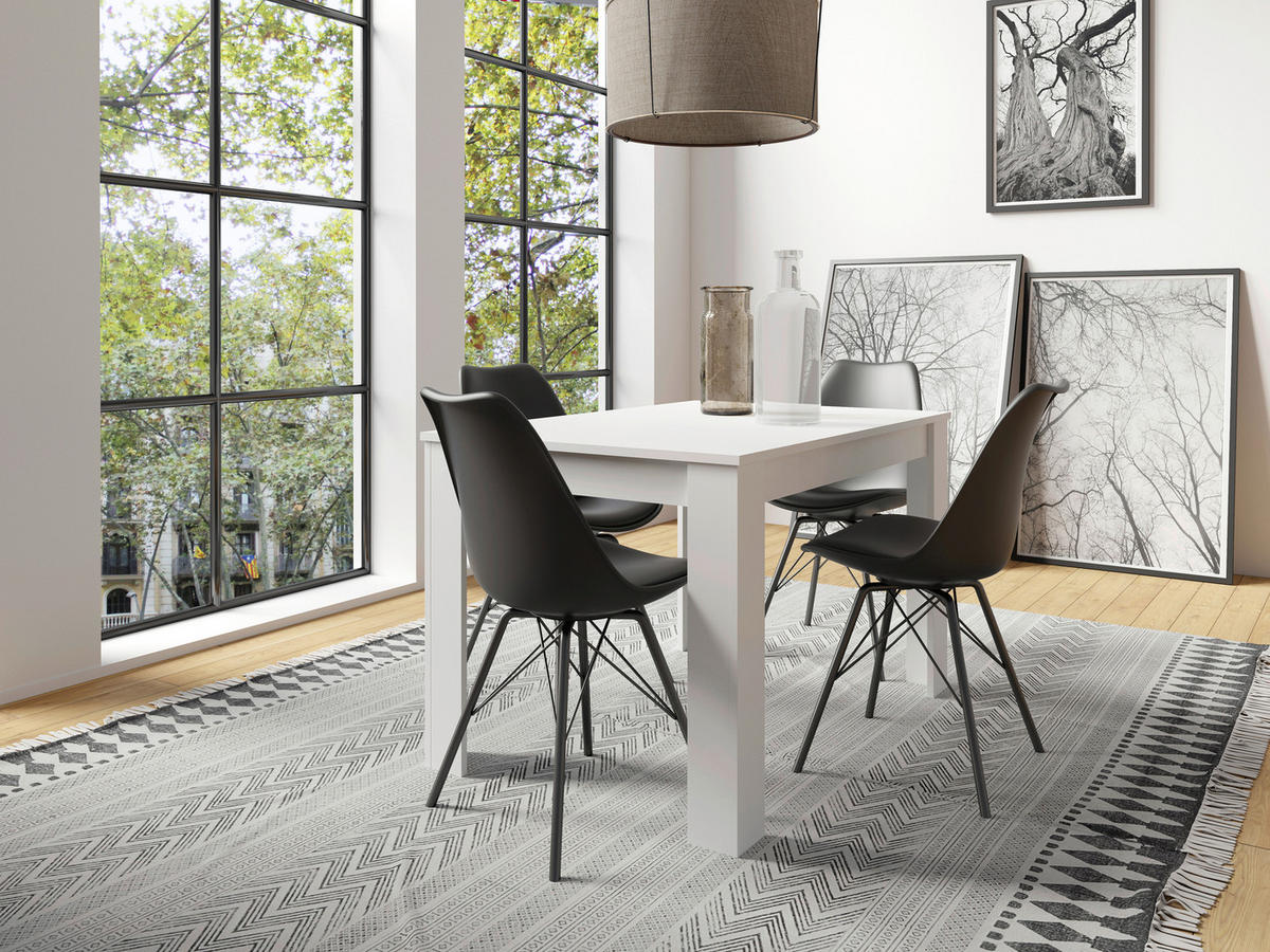 Tisch NEPAL weiß B/H/T: ca. 120x75x80 cm NEPAL - weiß (120,00/75,00/80,00cm) - byLIVING