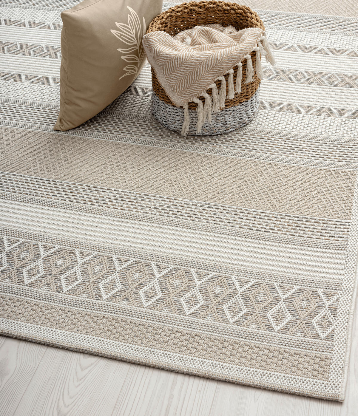 Merinos Teppich Ottowa beige B/L: ca. 240x340 cm Ottowa - beige (240,00/340,00cm) - Merinos