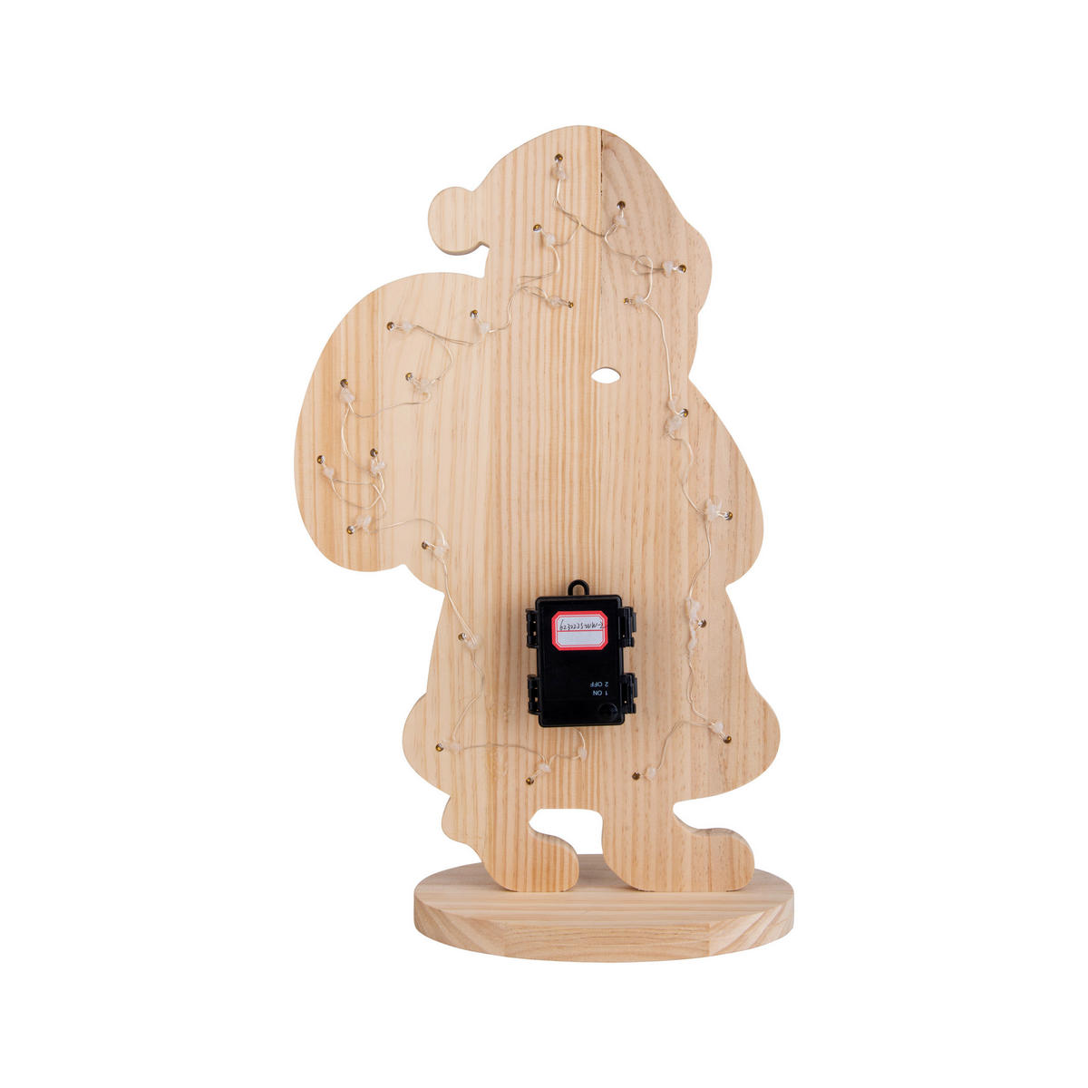 Näve Leuchten LED-Dekoleuchte Santa natur Holz B/H/T: ca. 13x49x31,5 cm Santa - natur (13,00/49,00/31,50cm) - Näve Leuchten