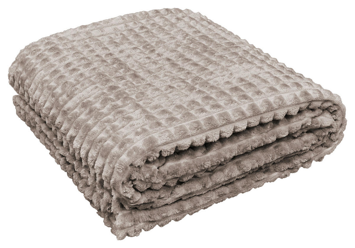 Flanelldecke Flanell Flanelldecke_Checks 140x190cm kitt - kitt (140,00/190,00cm)