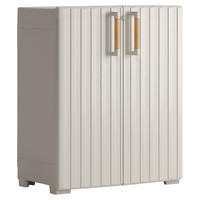 Keter Kunststoffschrank Groove beige Kunststoff B/H/T: ca. 80x98x45 cm Groove - beige (80,00/98,00/45,00cm) - Keter