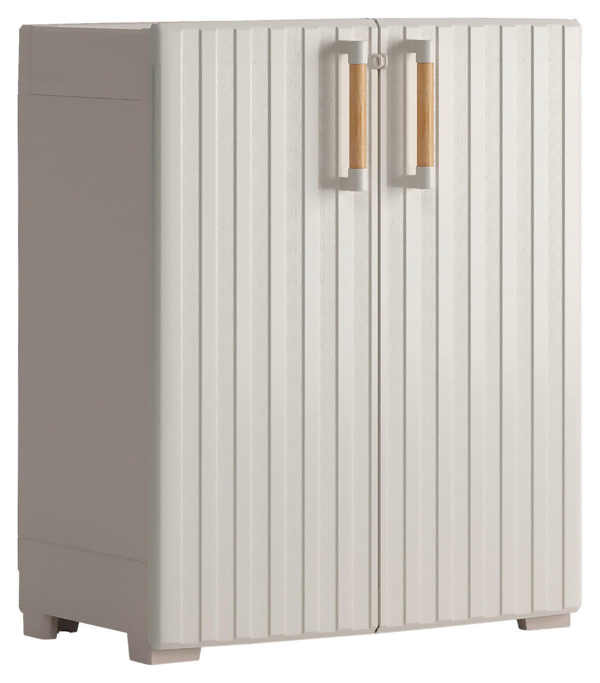 Keter Kunststoffschrank Groove beige Kunststoff B/H/T: ca. 80x98x45 cm Groove - beige (80,00/98,00/45,00cm) - Keter