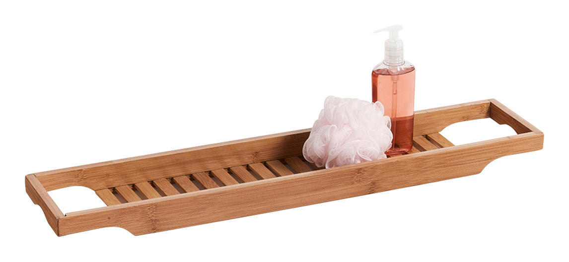 Zeller Badewannenablage braun B/H/L: ca. 14,3x4,5x70 cm Badewannenablage - braun (70,00/14,30/4,50cm) - Zeller